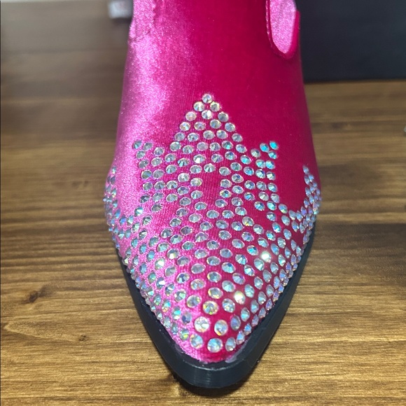 Cape Robbin Lish Velvet Rhinestone Thigh High Slouchy Western Boots NIB size 7 - Picture 8 of 15